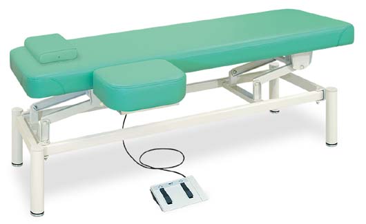 上肢台付電動フットワークベッド　上肢台が付いた電動昇降ベッド